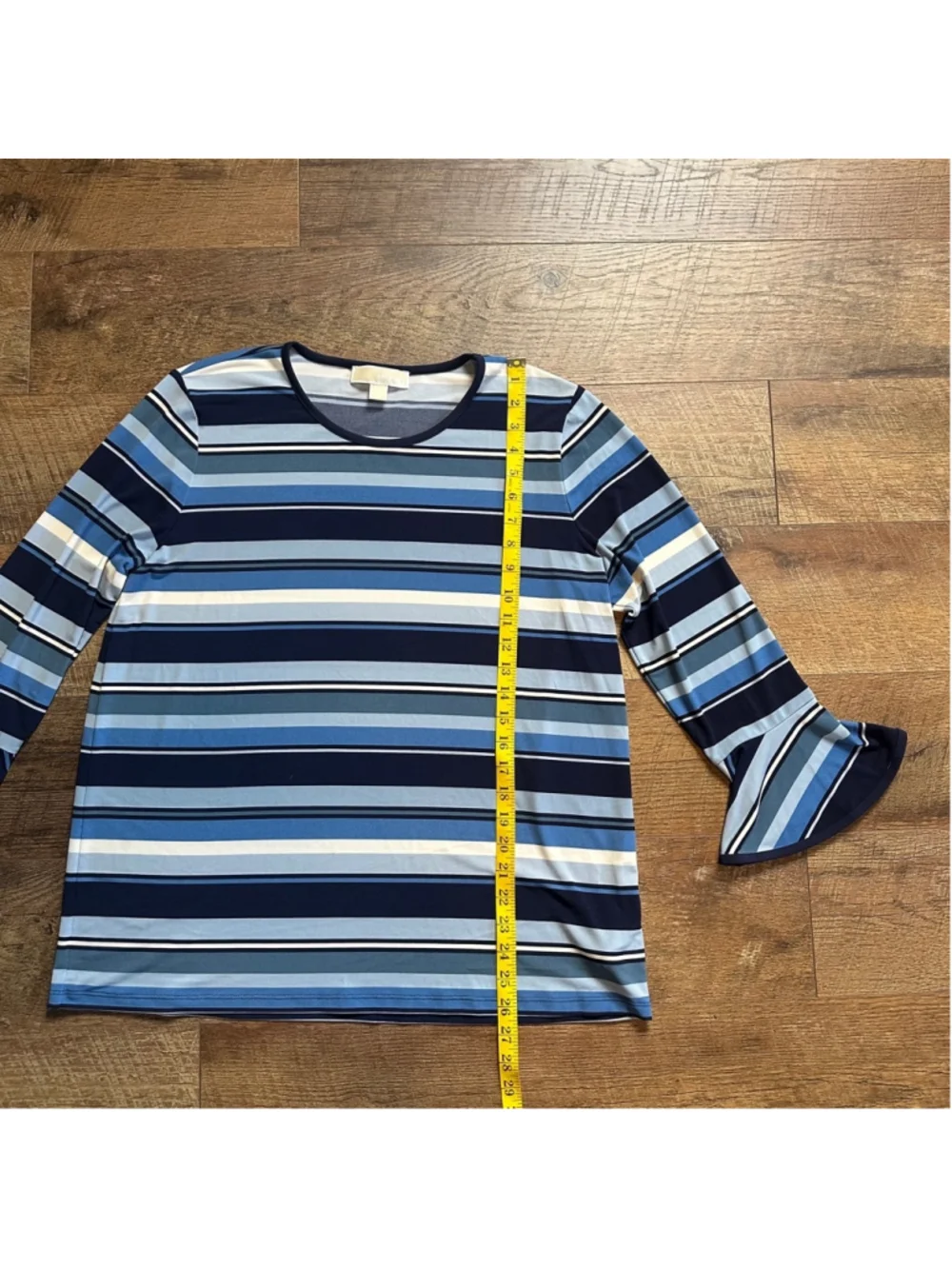 Women's Michael Kors Striped Top XL Blue Summer